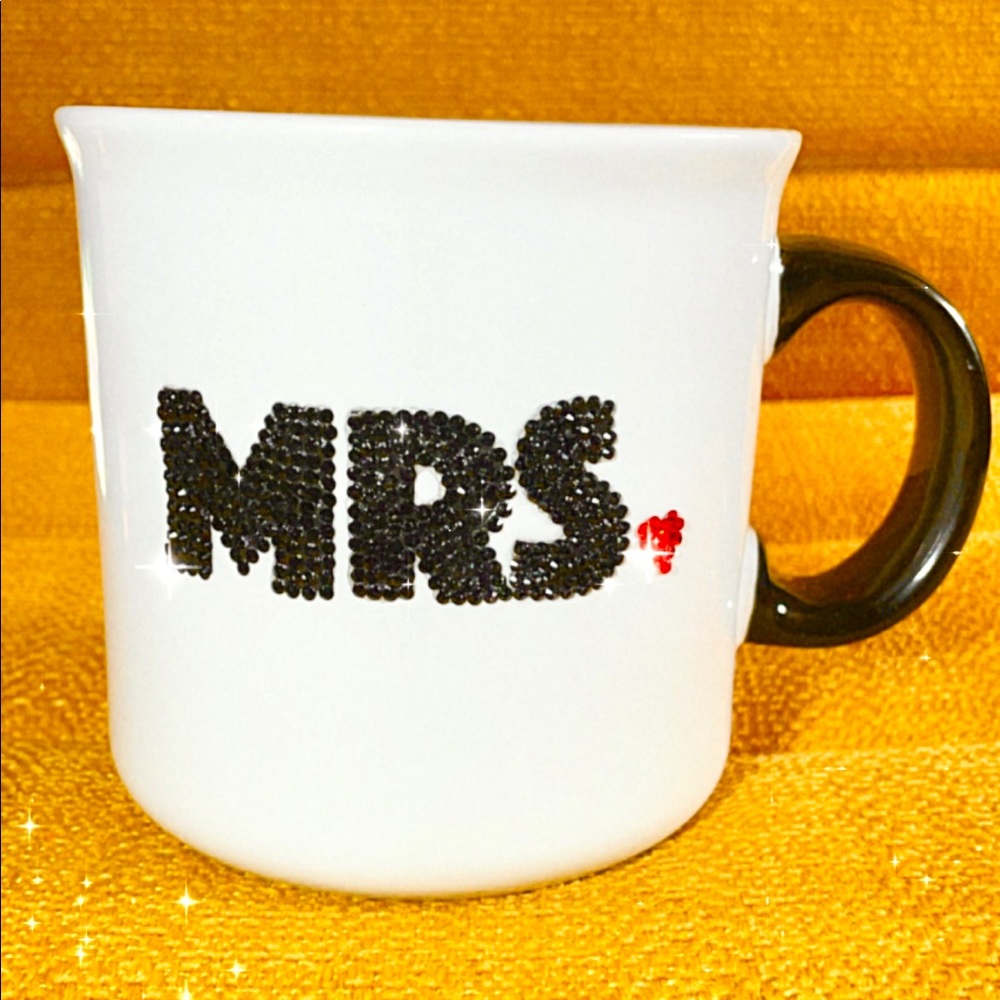 Bedazzled Mrs. mug